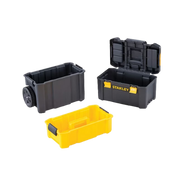 caixa organizadora plastica com rodas essential 3 em 1 stst18631 stanley