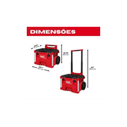 caixa organizadora profunda plast com roda packout 48228427 milwaukee 538572 01