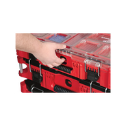caixa organizadora tampa transp plast packout 48228430 milwaukee 538573