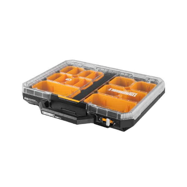 CAIXA ORGANIZADORA TAMPA TRANSP PLAST STACKTECH TBB1O10 TOUGHBUILT