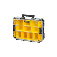 caixa organizadora tampa transparente plast pro stack fmst829671 stanley