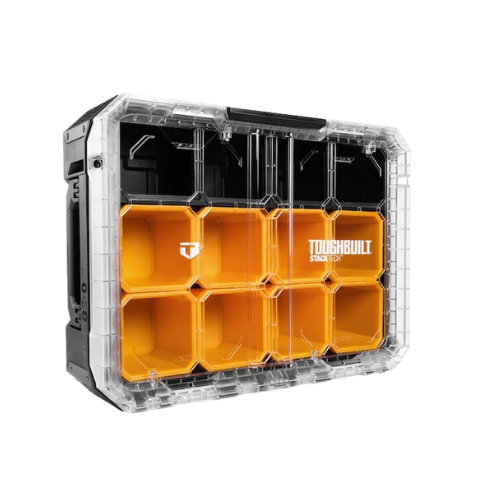 Caixa Organizadora Tampa Transparente Plástica Stacktech TBB1O30 Toughbuilt
