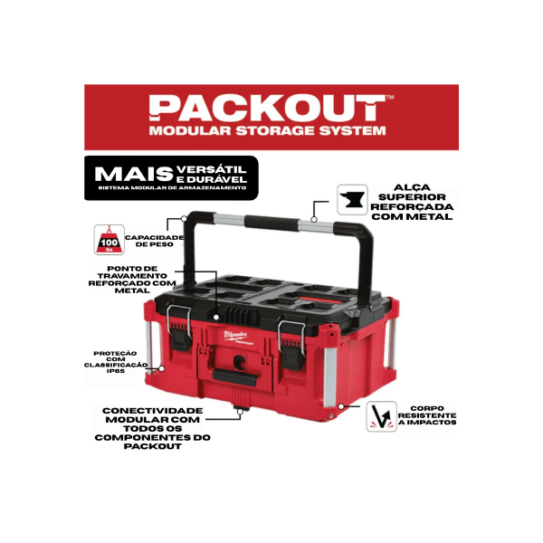 Caixa Ferramentas Organizadora Packout 48-22-8424 Milwaukee