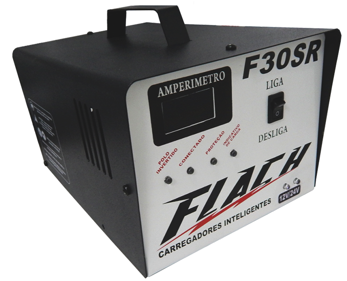Carregador De Bateria Automático 10Amp 12-24V Bivolt F30 12-24-Sr Flac