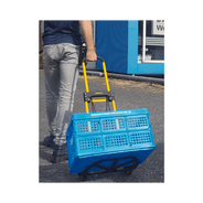 Carrinho Transporte Dobravel 70kg ft580 Stanley em uso