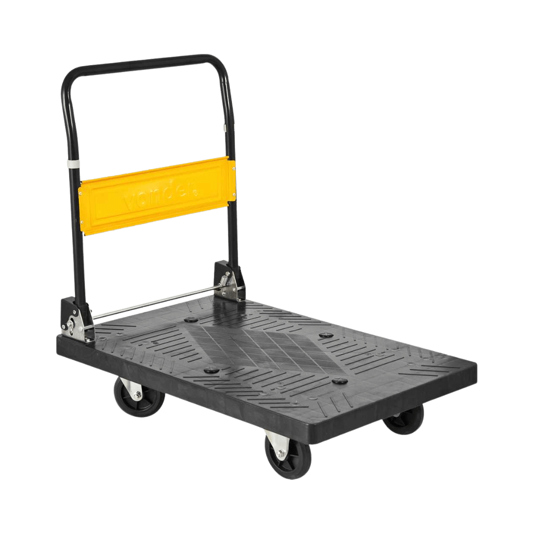 carrinho transporte plataforma 300kg rodizio vonder