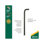 Chave Allen hexagonal Longa 316 ST84602L Sata