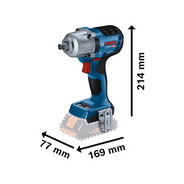 chave de impacto 1,2 18v 450nm sem bateria gds 18v 450 bosch