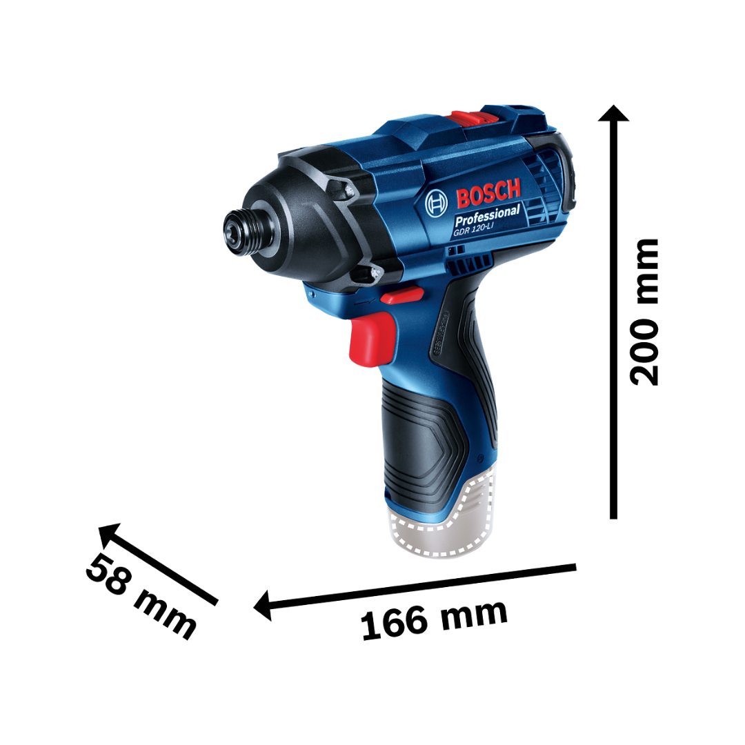 Chave De Impacto 12v (100NM) Gdr 120-li Sem Bateria Bosch