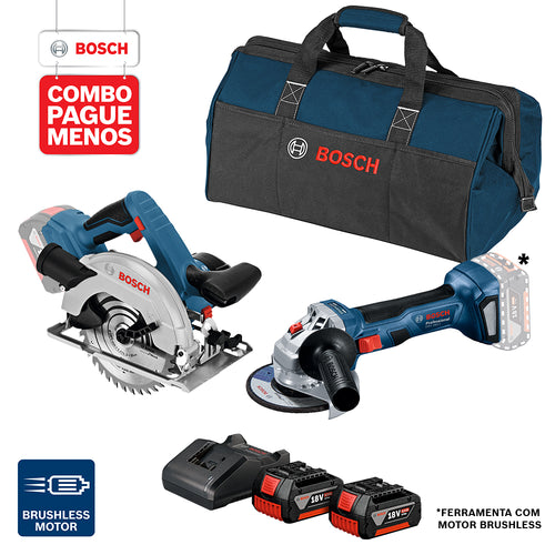 Combo Bosch Pague Menos 5 - GKS 18V-57 + GWS 180-LI