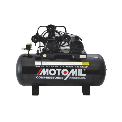 compressor de ar cmw 15 175i 3hp mono motomil