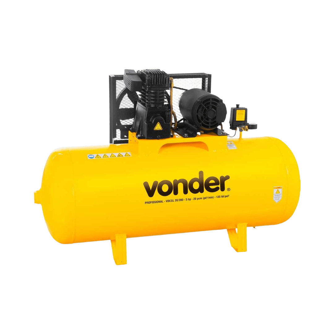 compressor de ar vdcsl 20 5hp trif 220 380v vonder