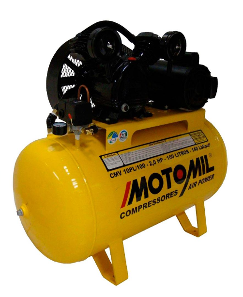 Compressor De Ar 10/100 2.0Hp Mono Cmv Air Power Baixa Pressão Motomil