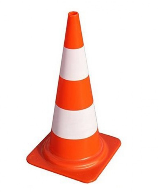 Cone Segurança 50Cm Laranja/Branco Delta Plus