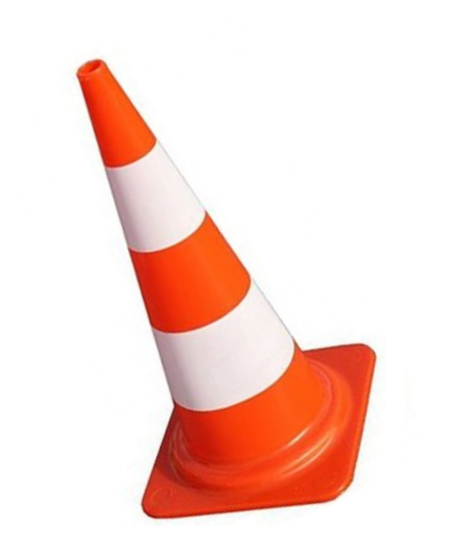Cone Segurança 50Cm Laranja/Branco Delta Plus