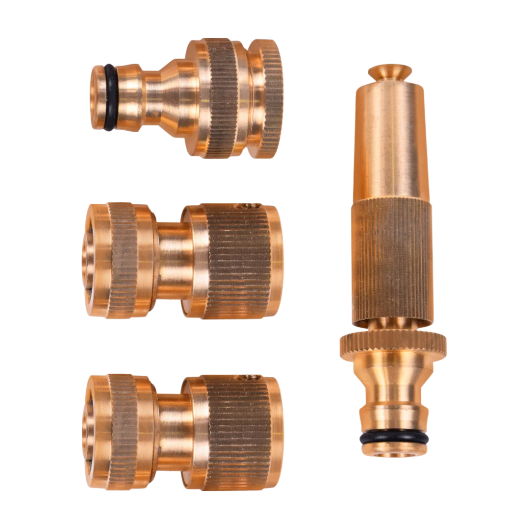 Conjunto Bico De Mangueira 12  4 Peças Latão Collins - Detalhes