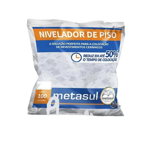 Nivelador de Piso 5mm PCT C/100 REF.010843019 Metasul