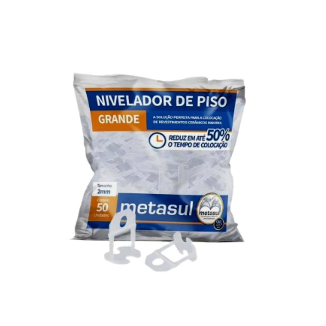 Nivelador  De Piso Gde 1,5mm Pct C/50 Ref.010843104 Metasul