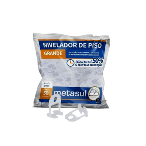 Nivelador de Piso Gde 1,5mm PCT C/50 REF.010843104 Metasul
