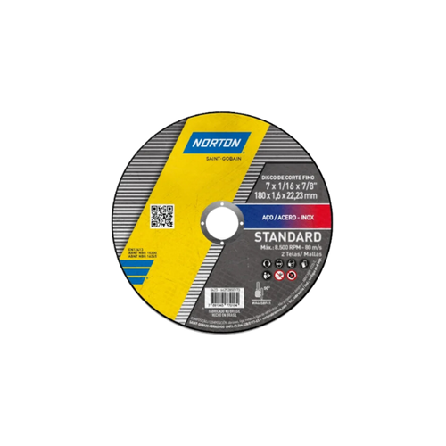 disco corte 7 160 x 78 inox standard norton 524981