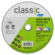 disco corte 7x3x7,8 classic 2 telas