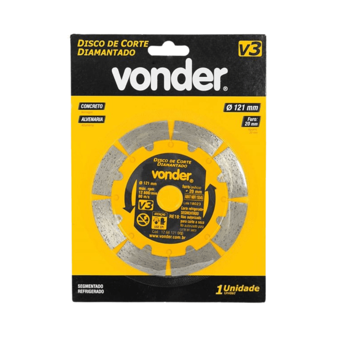 disco corte para concreto cpv 3150 diamantado vonder