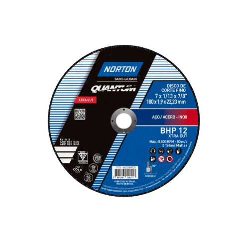 disco de corte bhp xtracut 2 telas norton