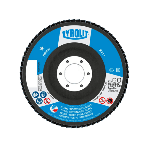 disco de lixa flap 60b basic tyrolit