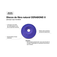 Disco De Lixa Grão Cerâmico 7 180mm 36 Cerabond Premium Tyrolit