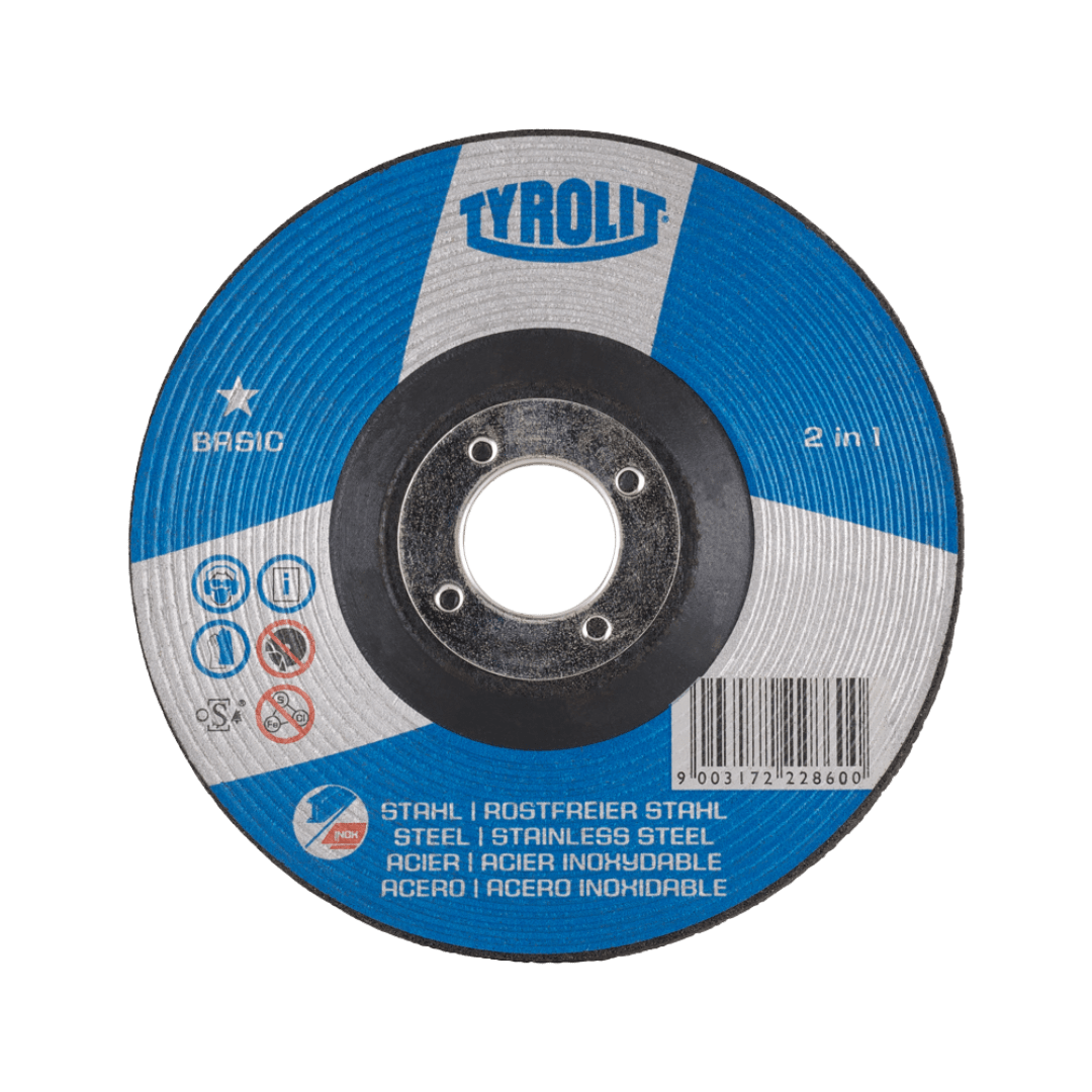 disco desbaste 4 1,2 x 6 x 7,8 basic tyrolit