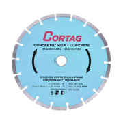 Disco Diamantado Liso Segmentado Concreto viga 230mm 60597 Cortag