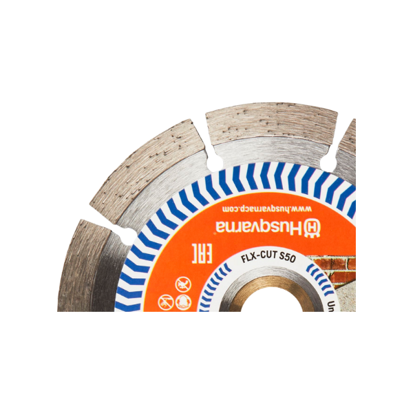 disco diamantado segmentado flxcut 180 concreto  husqvarna 87157