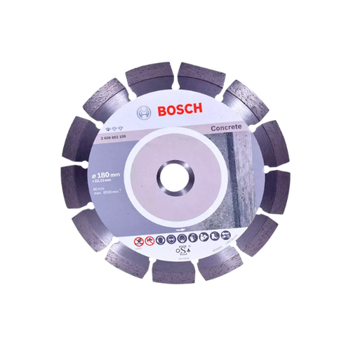 disco diamantado segmentado standard 180 x 22 concreto bosch 531771