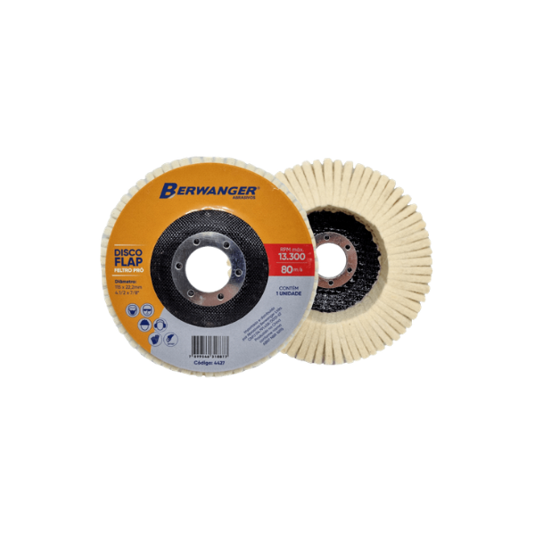 DISCO FLAP FELTRO PRO 115 X 22MM BERWANGER