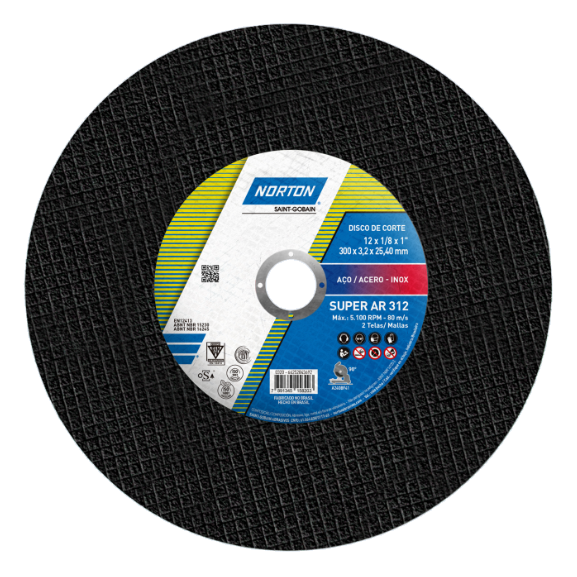 Disco Corte 12 X 3.20 X 1 Super (2 Tela) Norton