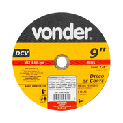 Disco Corte 9 3.2 X 7/8 Dcv (2 Tela) Vonder