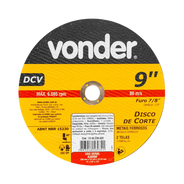 Disco Corte 9 3.2 X 7/8 Dcv (2 Tela) Vonder