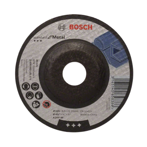 Disco Desbaste 4.1/2 X 6.00Mm X 7/8 Standard/Pro Metal Bosch