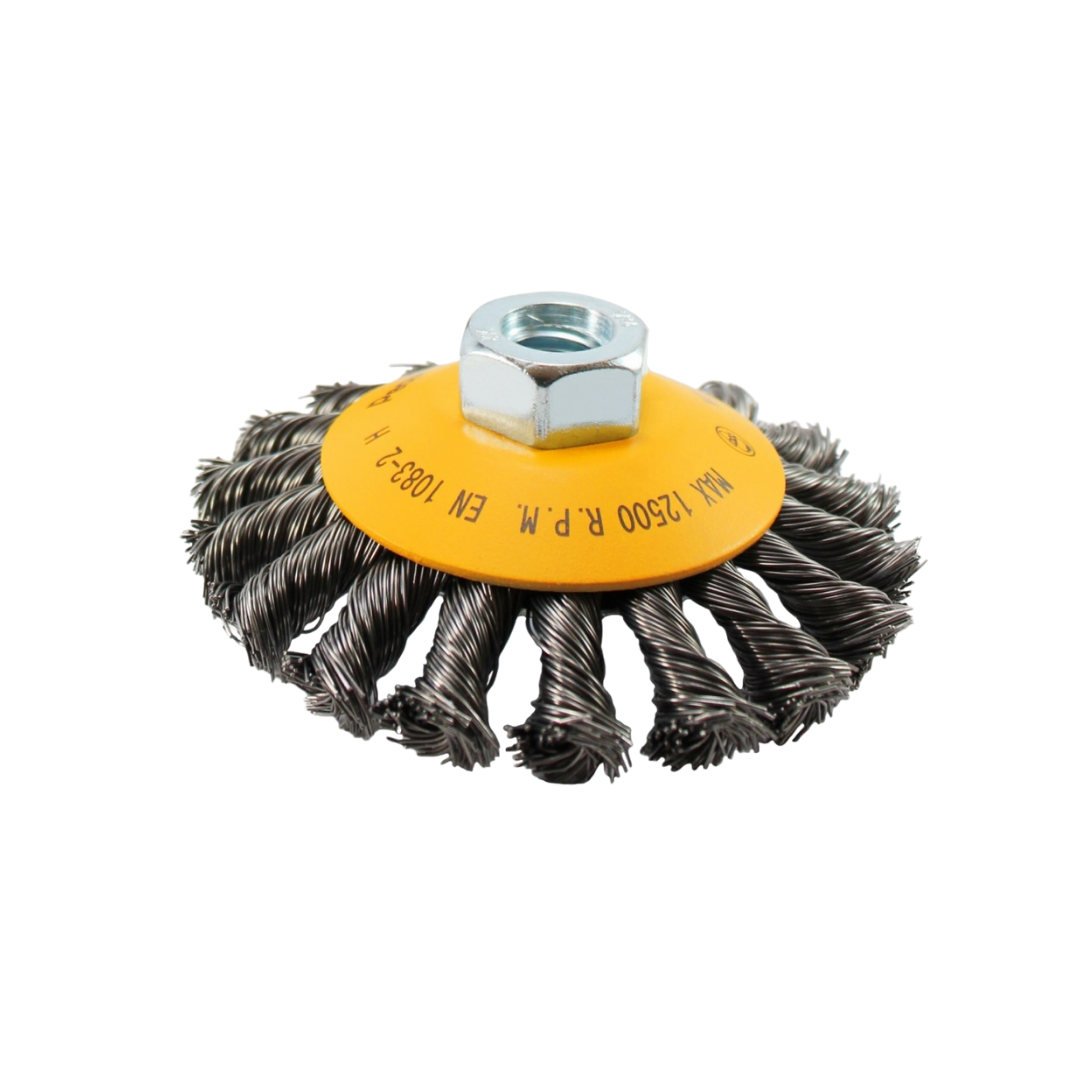 Escova Cônica Trançada (Aço Carb) 4 X 14 Mm Pequi