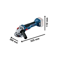 esmerilhadeira angular gws 18v 10 brushless sem bateria bosch dimensoes