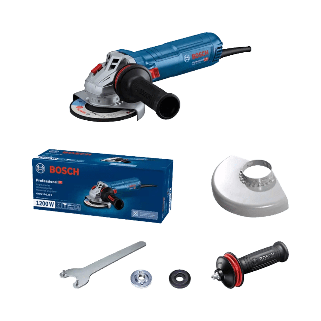 Esmerilhadeira Elétrica 5 1200w Com Controle De Velocidade Gws 12-125 S Bosch