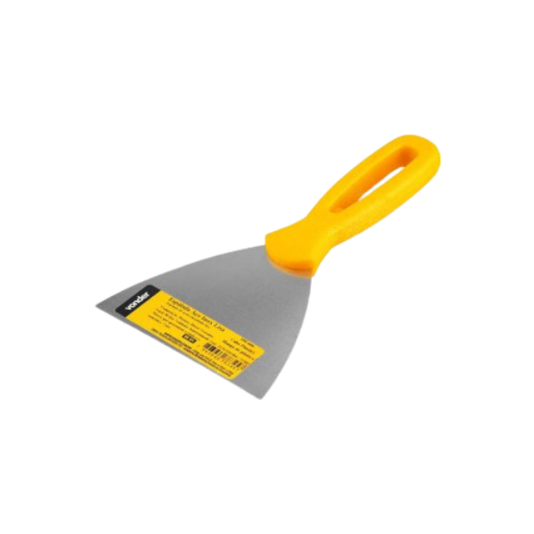ESPATULA DE ACO INOX CABO PLASTICO 10 CM VONDER