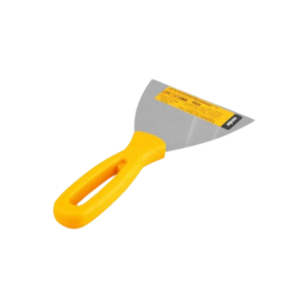 ESPATULA DE ACO INOX CABO PLASTICO 10 CM VONDER