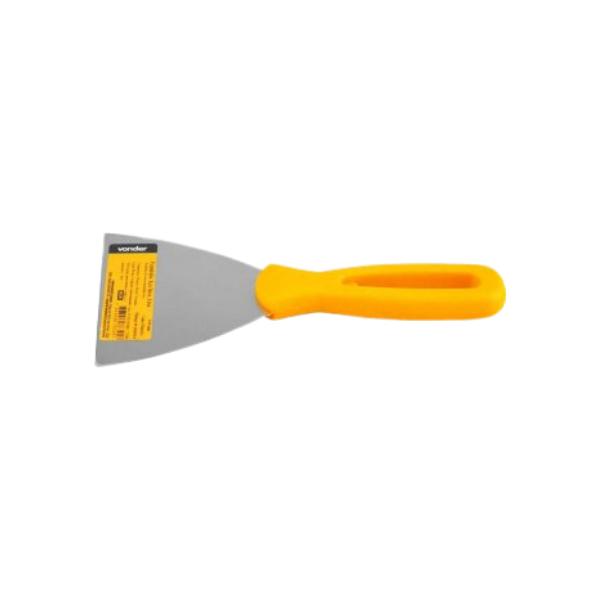 ESPATULA DE ACO INOX CABO PLASTICO 10 CM VONDER