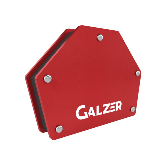 esquadro magnetico para soldador hexagonal 22kg galzer 45 graus