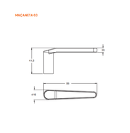 Fechadura Metálica Porta Elevação (Social) Cromada 601/602/11Ei Stam