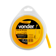 Fio De Nylon Para Aparadores De Grama 1.6mm Com 100 metros Redondo Vonder