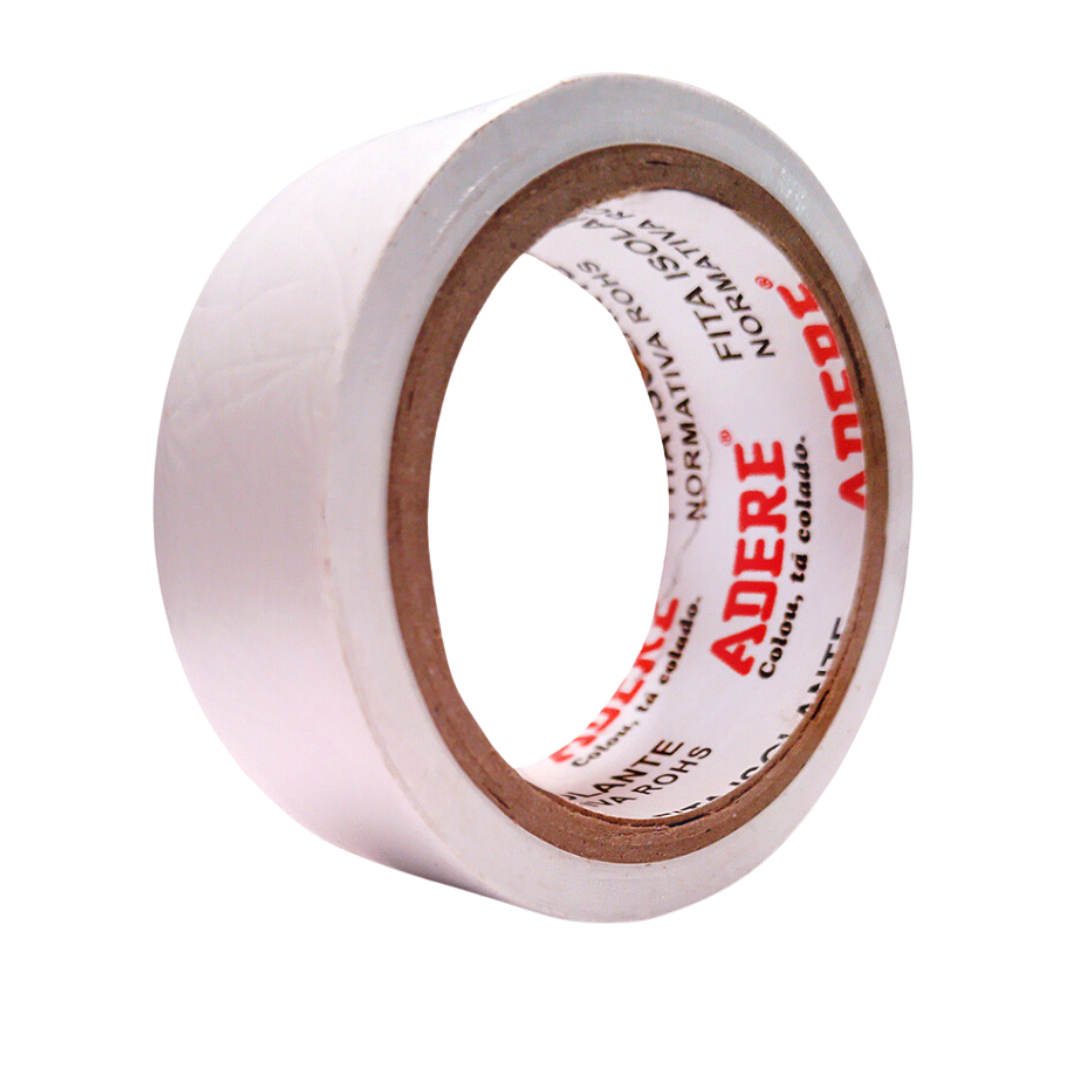 Fita Adesiva Isolante 18mm X 10mm 917 Branca Adere