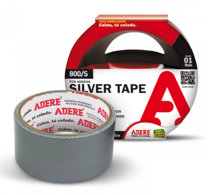 Fita Adesiva Silver Tape 45Mm X 5.00M Adere