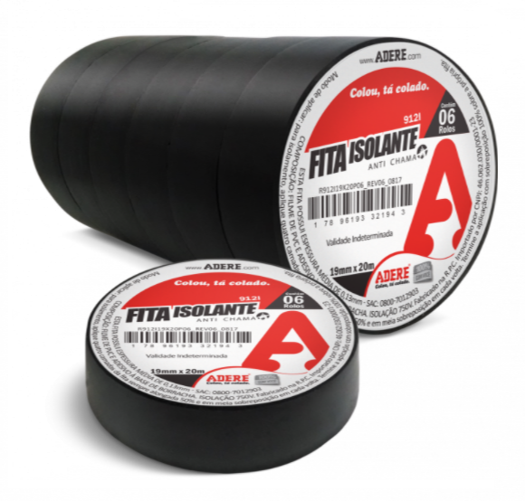 Fita Adesiva Isolante 19Mm X 20.00M 911 Adere